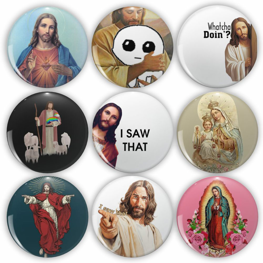 Jesus I Saw That Tinplate Pins - Embroidery Letter M incelemesi ve fiyatı