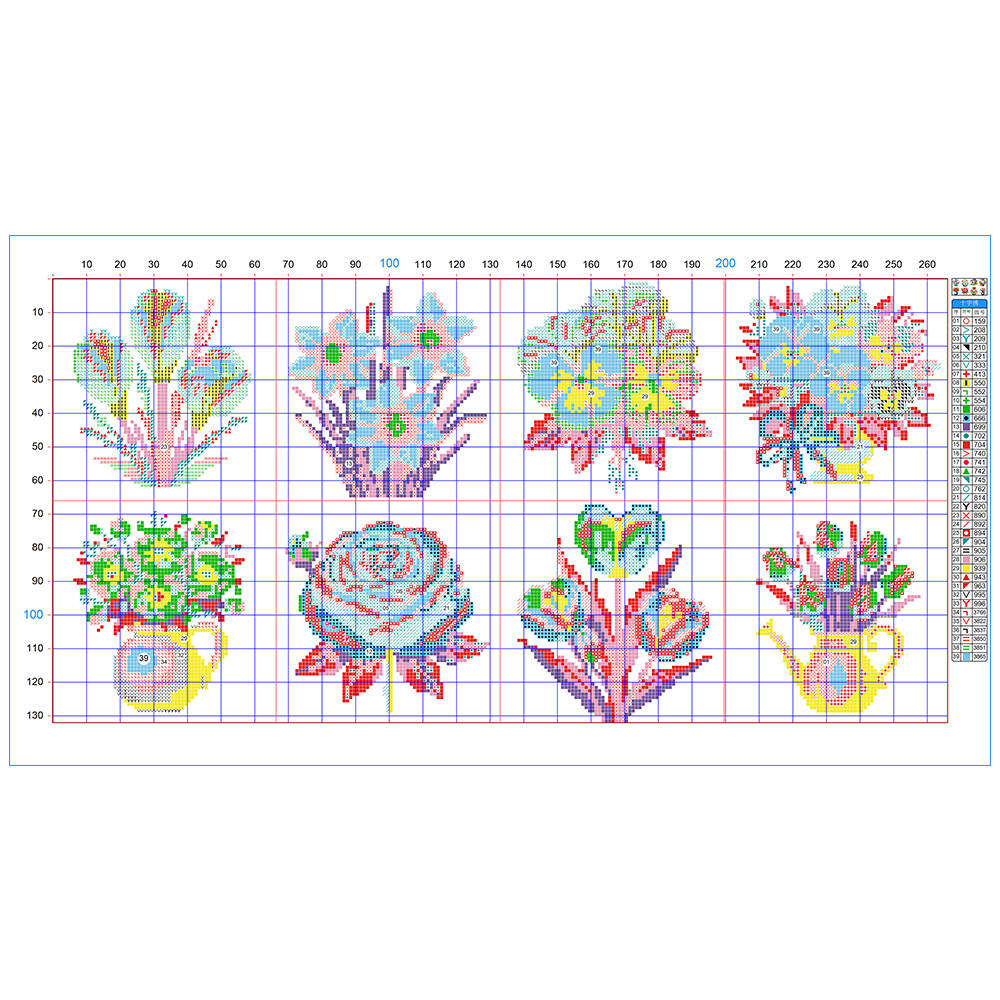 Evershine 8pcs Mini Flower Cro - Embroidery X Stitch incelemesi ve fiyatı
