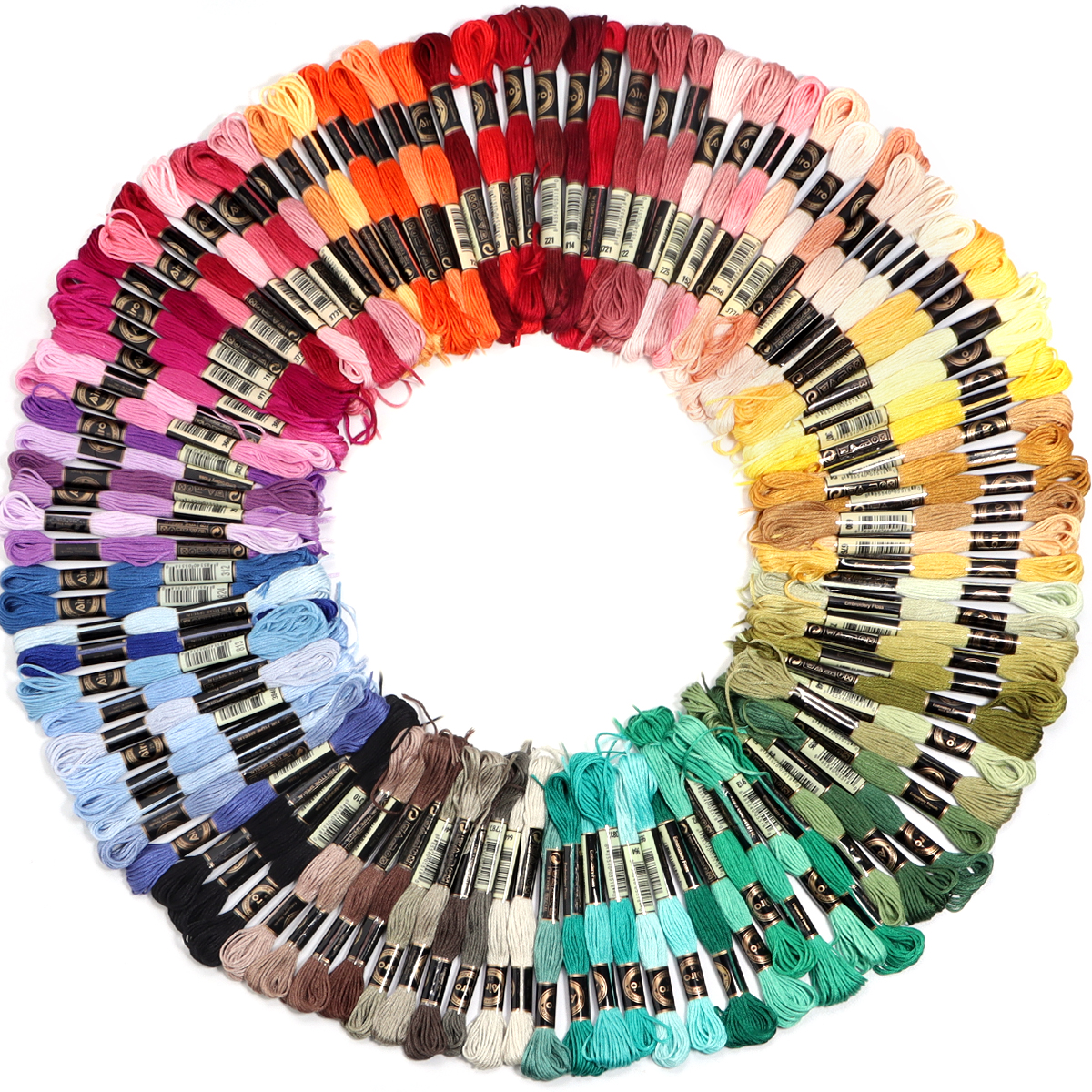 6Pcs/Lot Multicolor Polyester  - Embroidery Floss incelemesi ve fiyatı