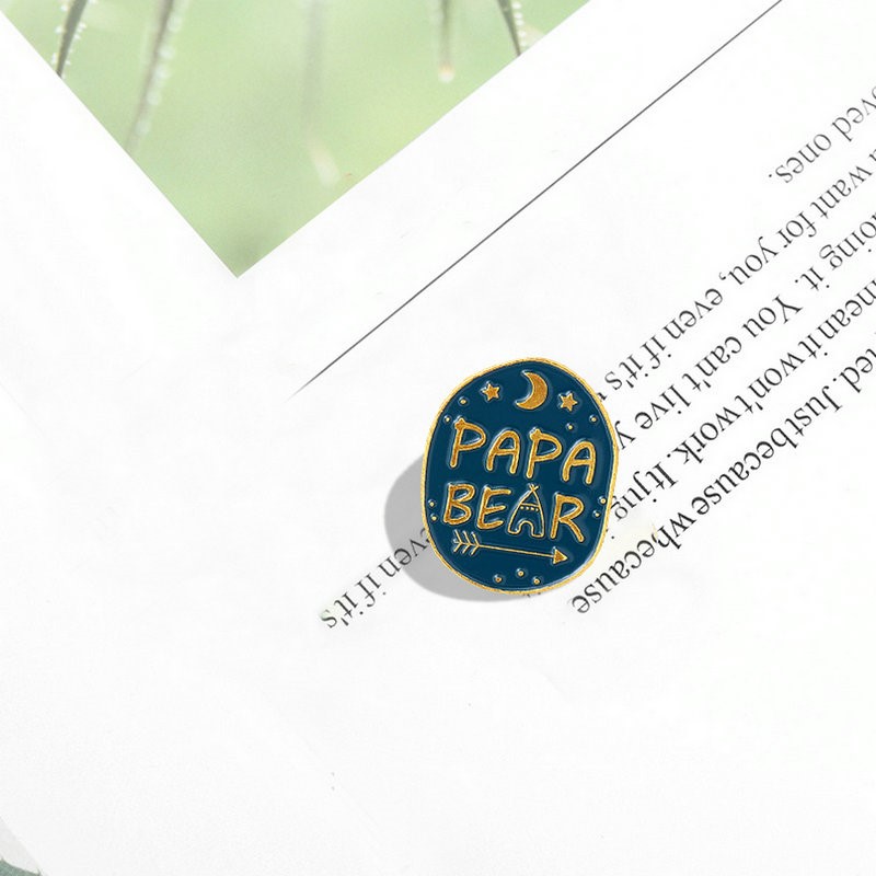 Mama Papa Bear Enamel Pins Cus - Embroidery Love incelemesi ve fiyatı