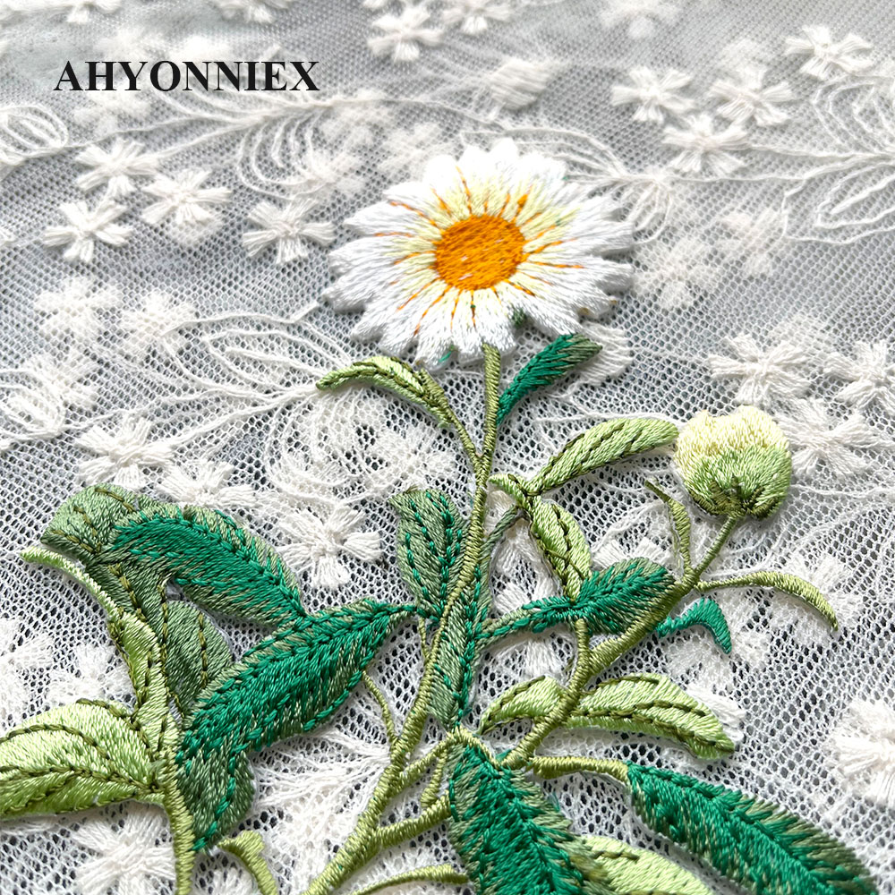 1 Piece Iron on Embroidery Pat - Embroidery Daisy Flower incelemesi ve fiyatı