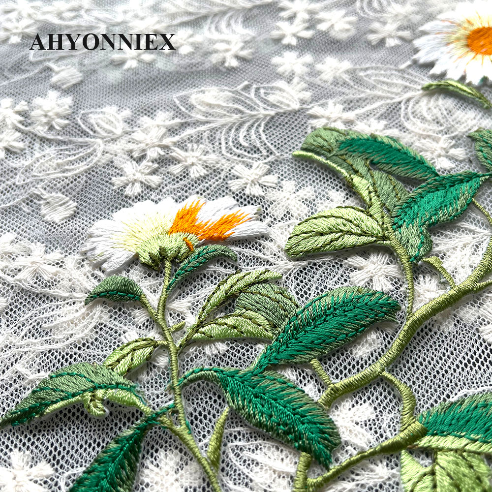 1 Piece Iron on Embroidery Pat - Embroidery Daisy Flower incelemesi ve fiyatı