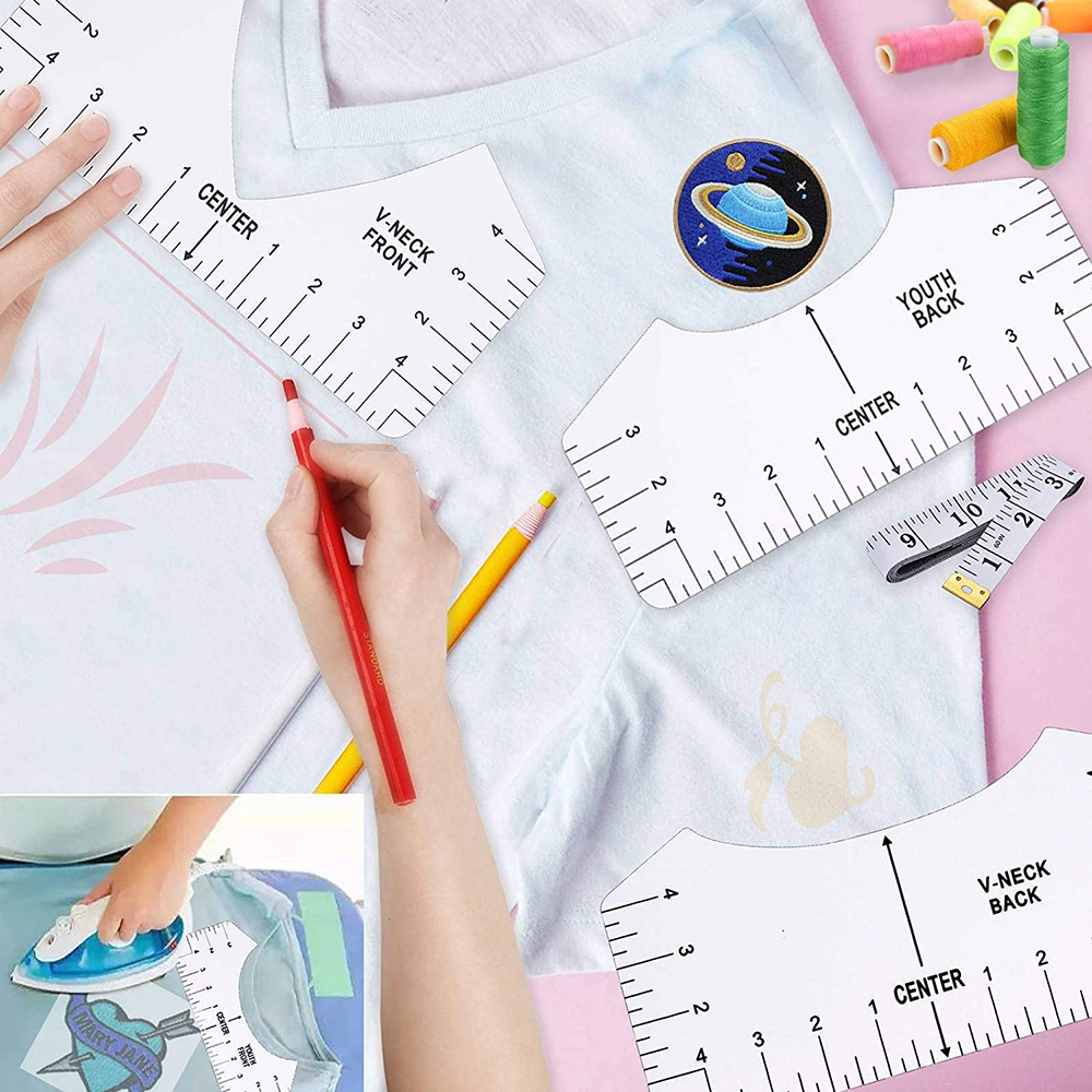 8Pcs T-Shirt Ruler Guide Cente - Embroidery Hub incelemesi ve fiyatı
