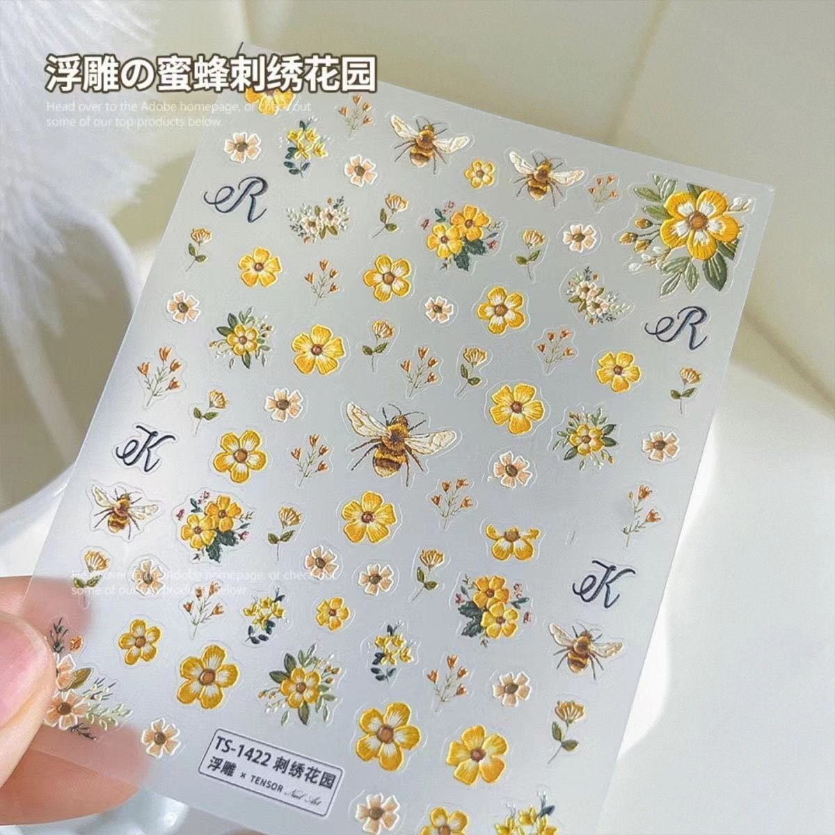 Xiaohongshu same bee embroider - Embroidery Yellow Flower incelemesi ve fiyatı