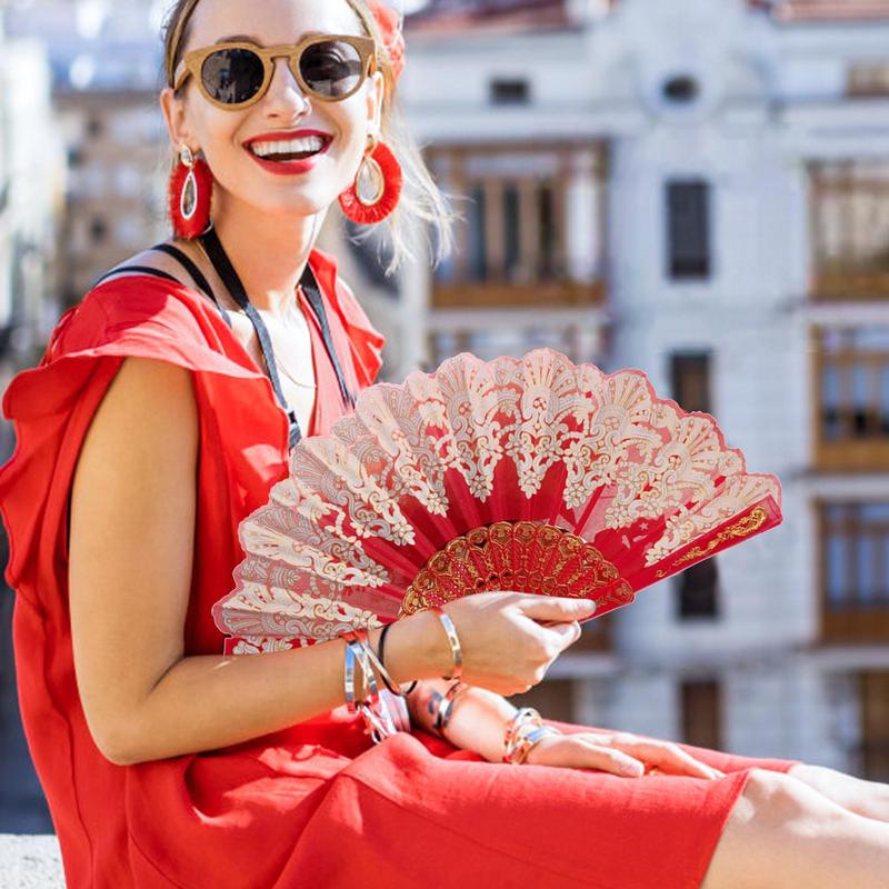 Spanish Style Fan Wedding Silk - Embroidery Daisy incelemesi ve fiyatı