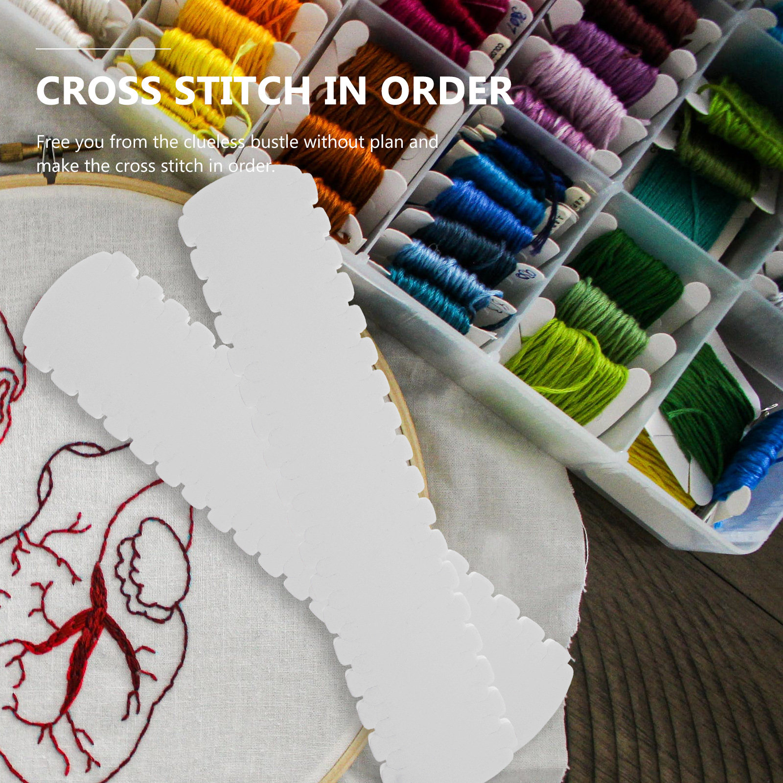 10Pcs Thread Bobbin Holder Com - Embroidery Floss incelemesi ve fiyatı