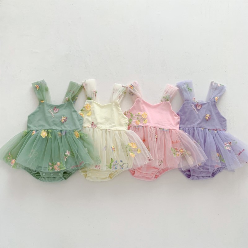 Newborn Baby Girl Princess Fai - Embroidery Daisy Flower incelemesi ve fiyatı