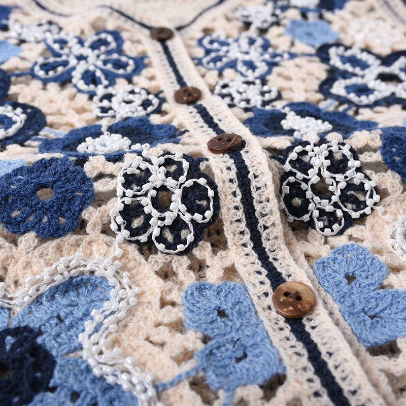 Daisy Crochet Vest for Women S - Embroidery Daisy incelemesi ve fiyatı