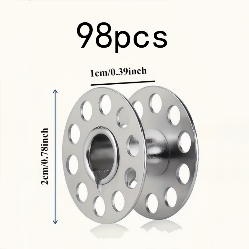 98Pcs Reusable Metal Bobbins,  - Embroidery Machine incelemesi ve fiyatı