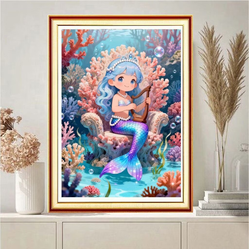 9CT 11CT Fish Girl Embroidery  - Embroidery X Stitch incelemesi ve fiyatı