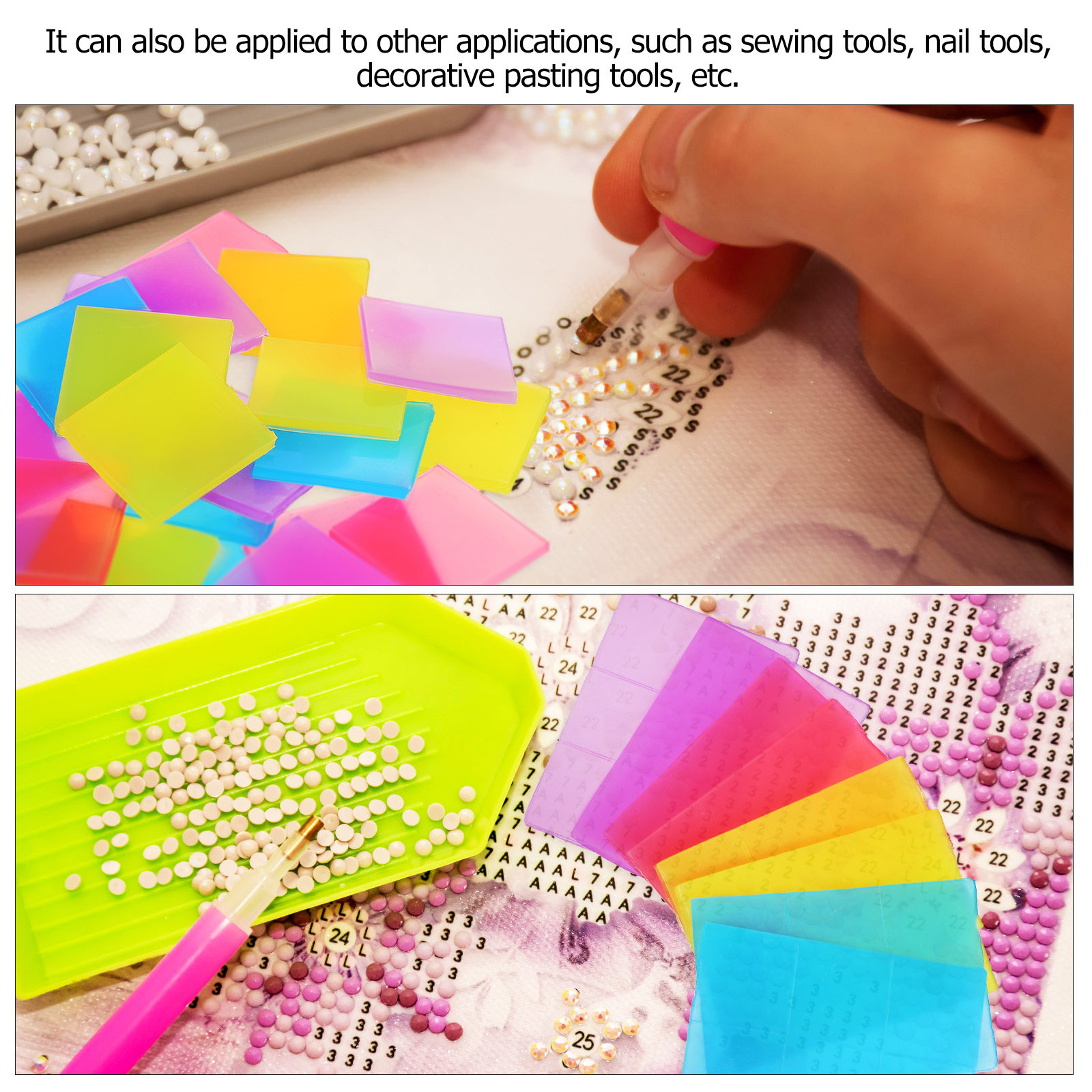 96Pcs Diamond Dotting Wax Clay - Embroidery Painting incelemesi ve fiyatı