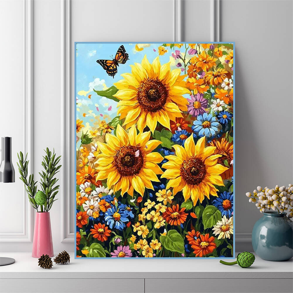 Evershine Full Square Round Di - Embroidery Daisy Flower incelemesi ve fiyatı