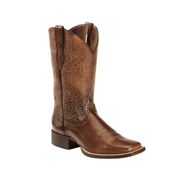 Men's Brown Leather Cowboy Boo - Embroidery Pattern incelemesi ve fiyatı