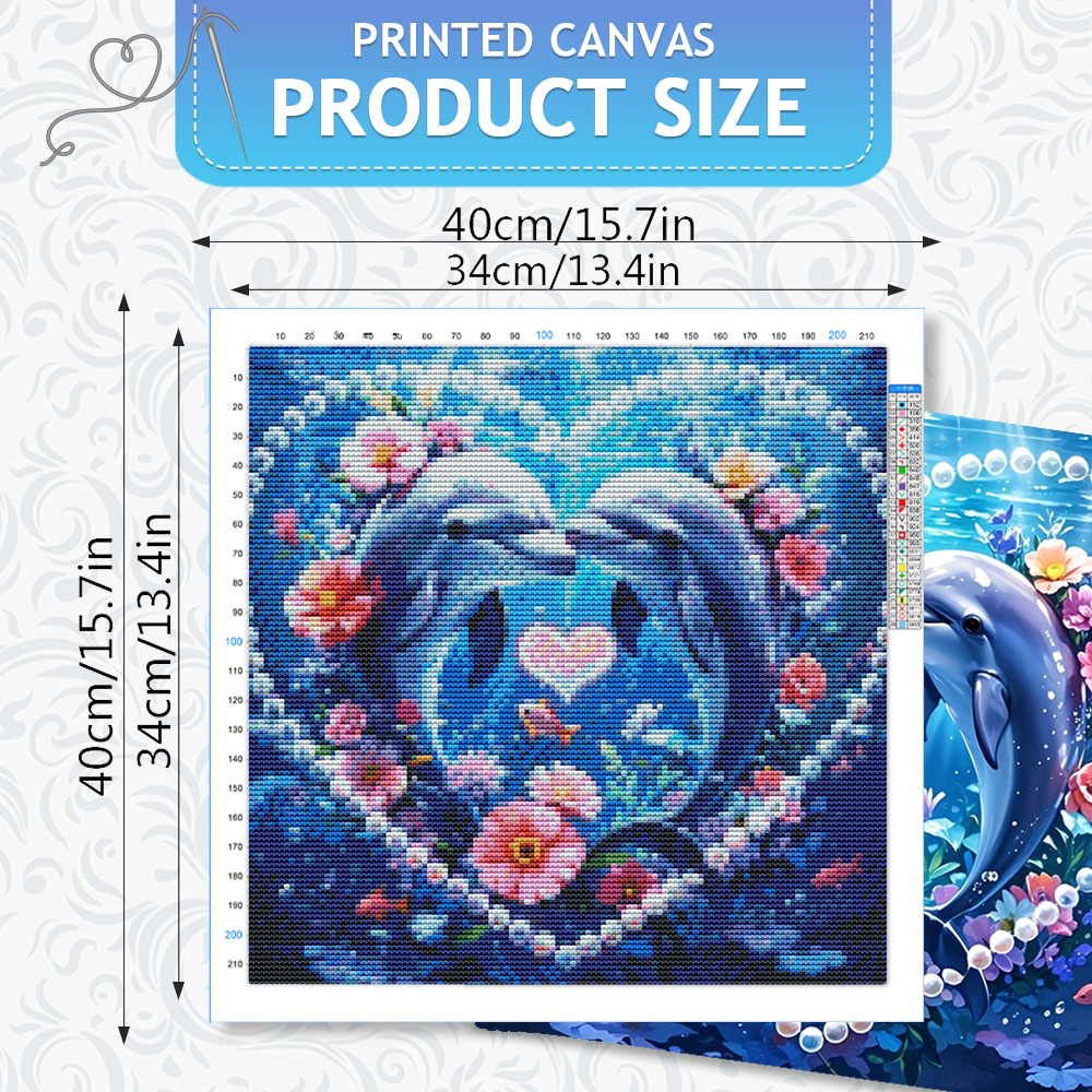 HUACAN Cross Stitch Sets Dolph - Embroidery Daisy Flower incelemesi ve fiyatı
