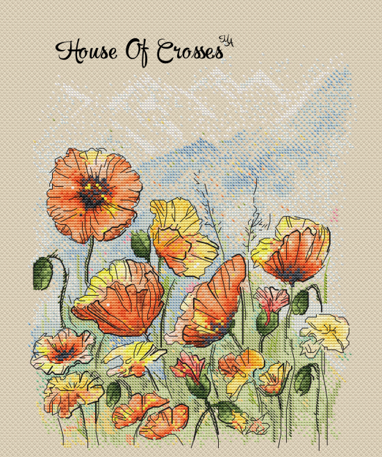 Cross stitch Kit 14CT Canvas C - Embroidery Yellow Flower incelemesi ve fiyatı
