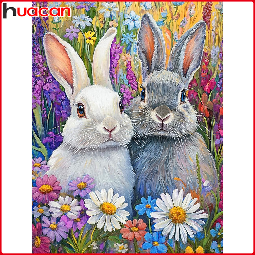 Huacan Full Square Round Diamo - Embroidery Daisy Flower incelemesi ve fiyatı