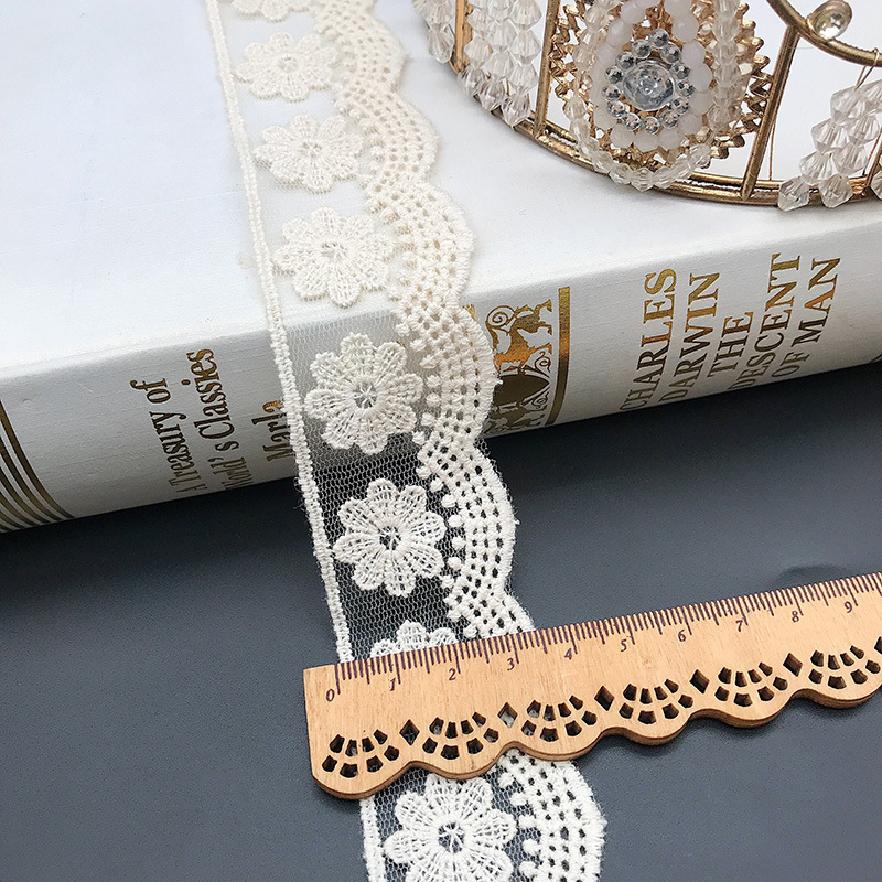 3Yards/Lot Embroidery White Be - Embroidery Jersey incelemesi ve fiyatı