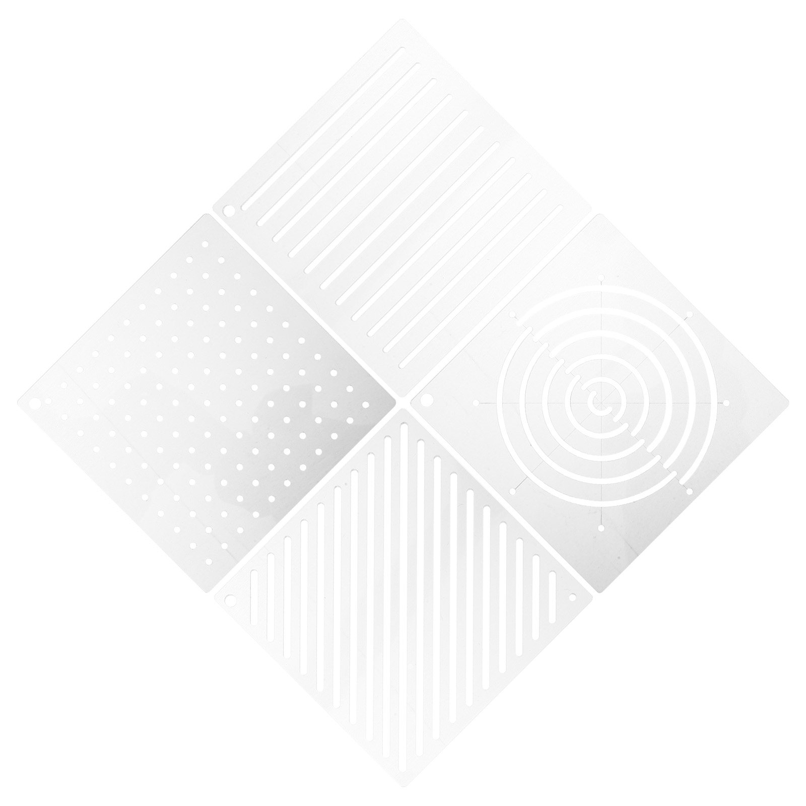 4Pcs Acrylic Quilting Template - Embroidery Pattern incelemesi ve fiyatı