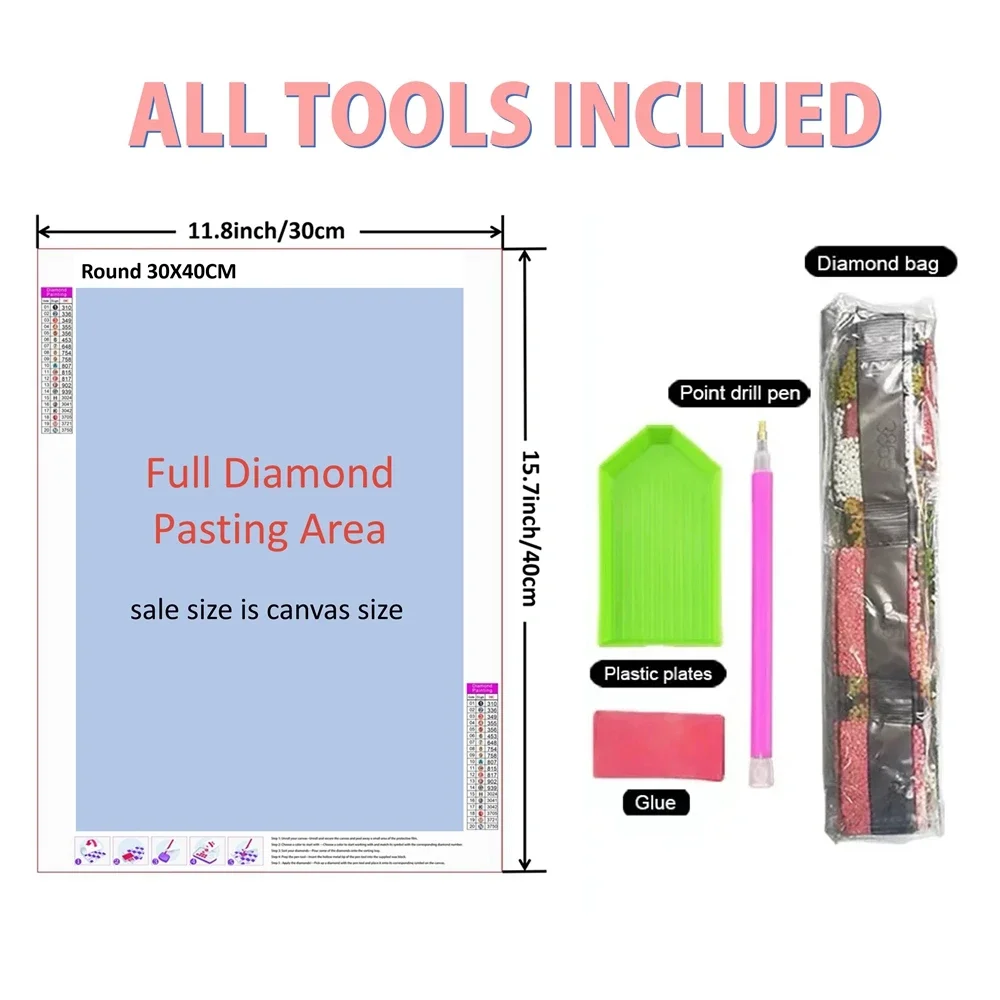 Frameless,5D DIY Diamond Paint - Embroidery Pattern incelemesi ve fiyatı