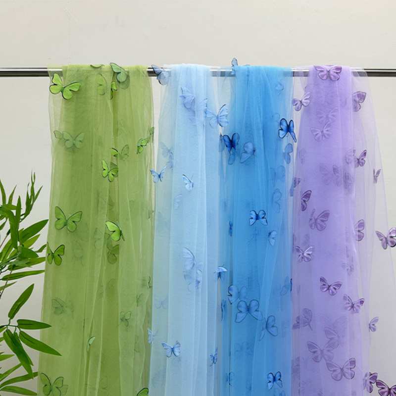 3D Butterfly Embroidery Tulle  - Embroidery Jersey incelemesi ve fiyatı