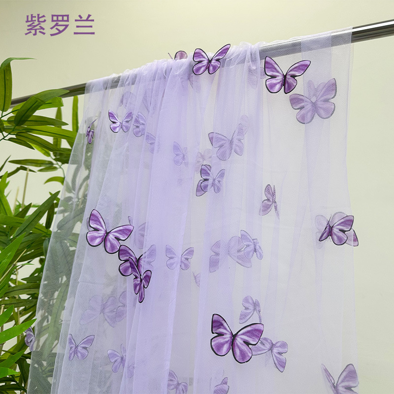 3D Butterfly Embroidery Tulle  - Embroidery Jersey incelemesi ve fiyatı