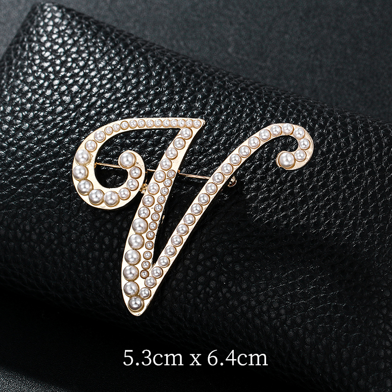 English Letters A-Z Pearl Broo - Embroidery Letter M incelemesi ve fiyatı