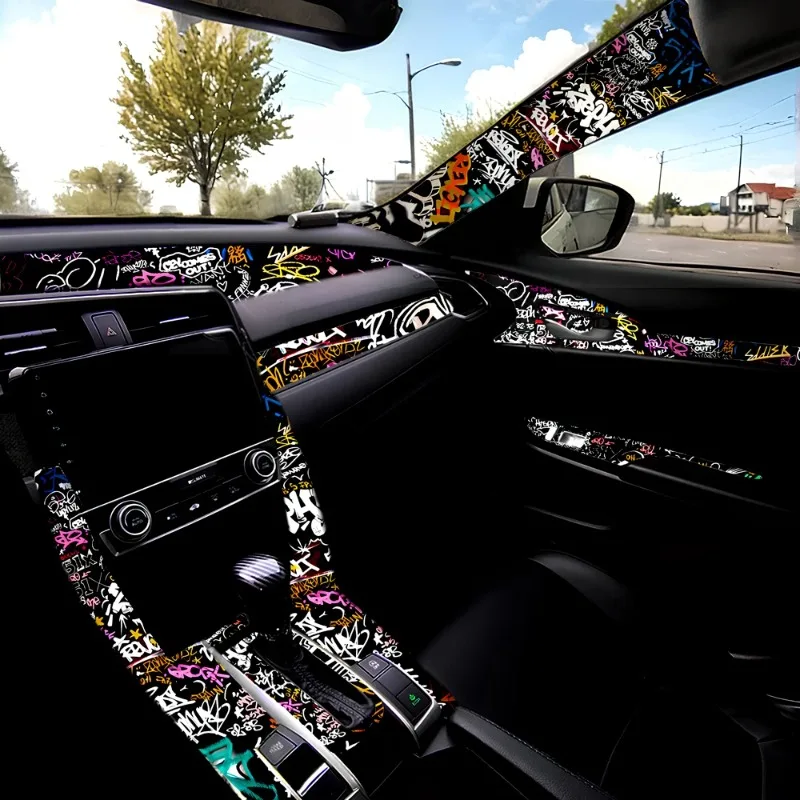 Graffiti Pattern Car Interior  - Embroidery Hub incelemesi ve fiyatı