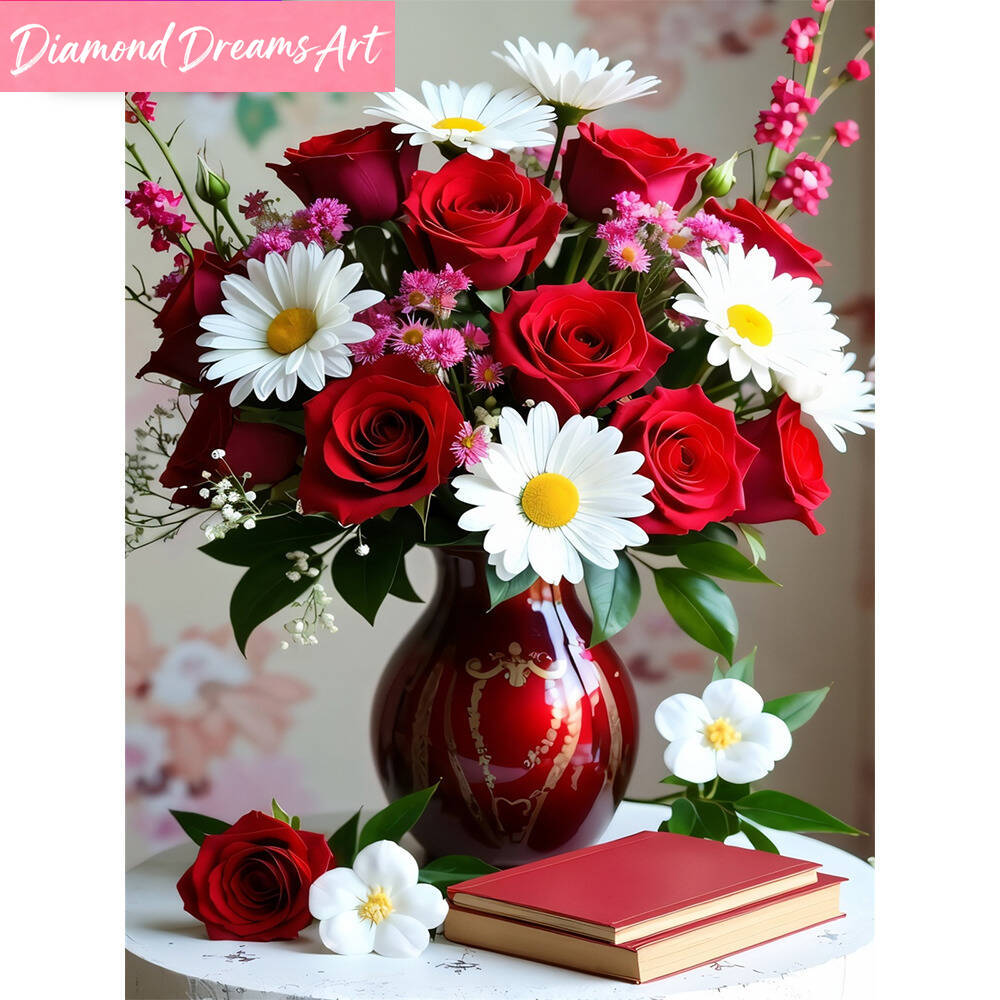 5D DIY Diamond Embroidery Rose - Embroidery Daisy incelemesi ve fiyatı