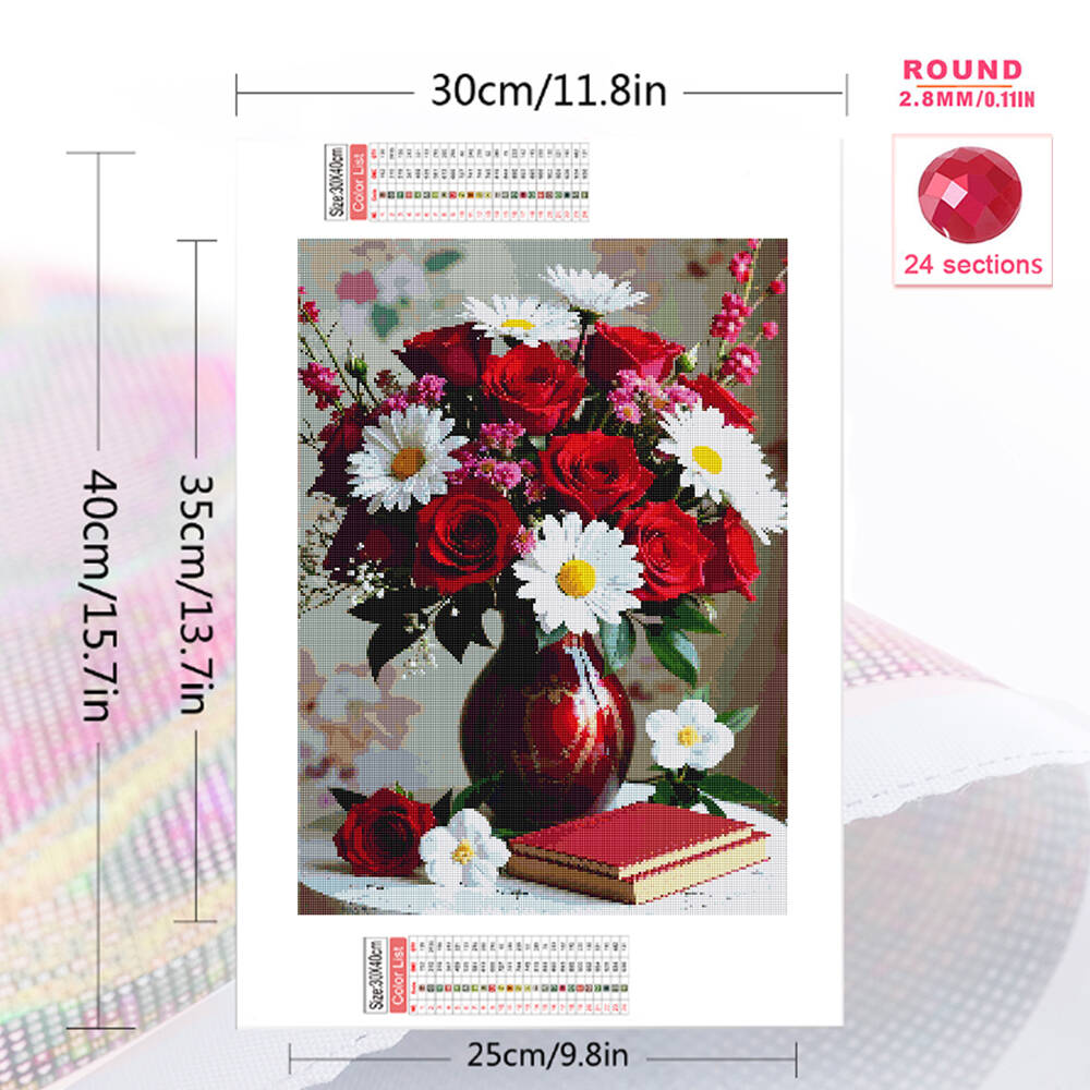 5D DIY Diamond Embroidery Rose - Embroidery Daisy incelemesi ve fiyatı