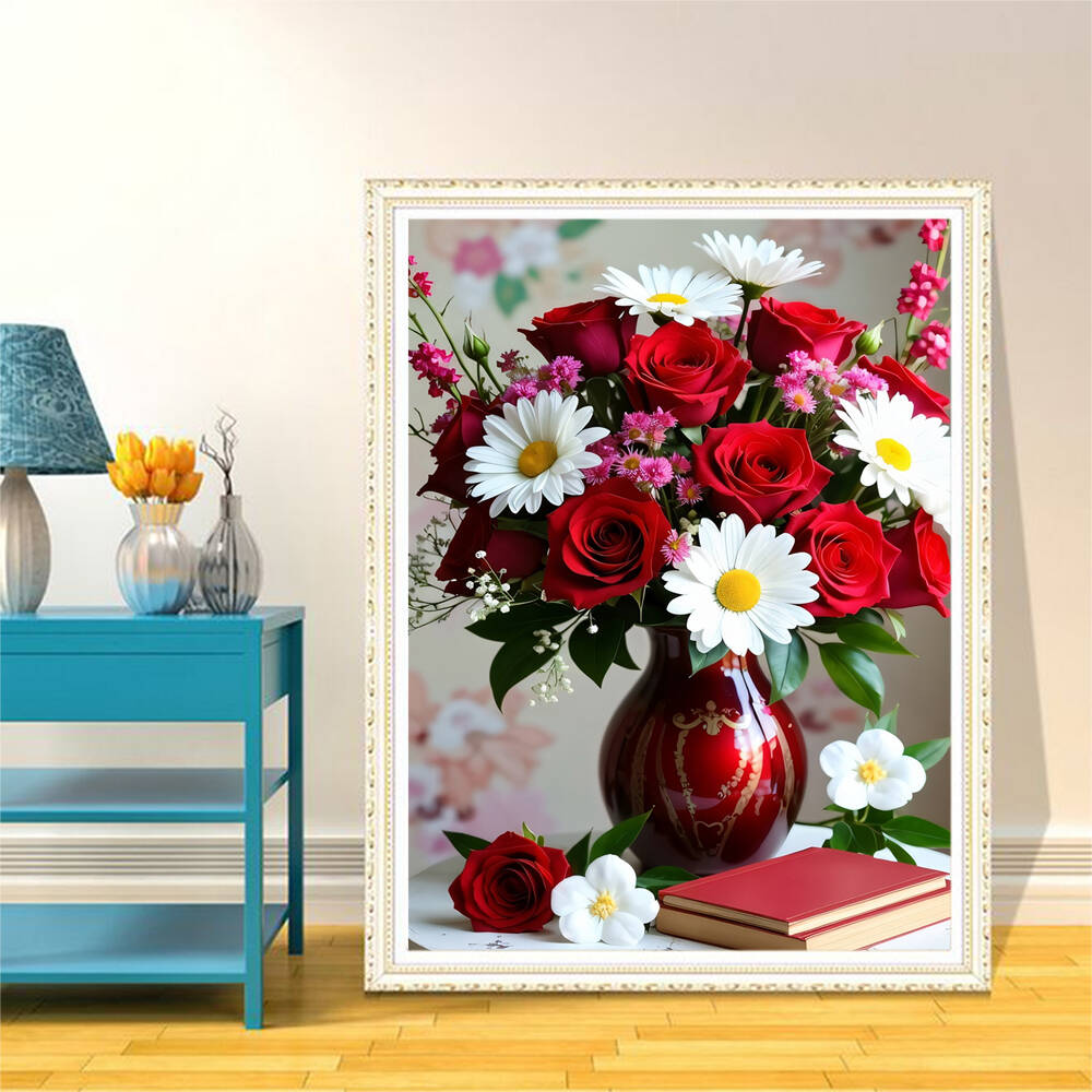 5D DIY Diamond Embroidery Rose - Embroidery Daisy incelemesi ve fiyatı