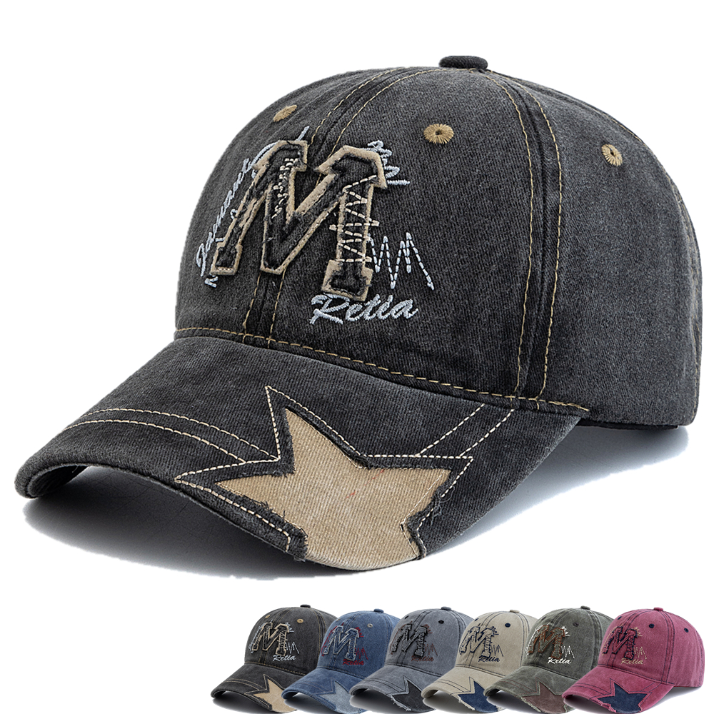Hot Sale Unisex Retro Baseball - Embroidery Letter M incelemesi ve fiyatı