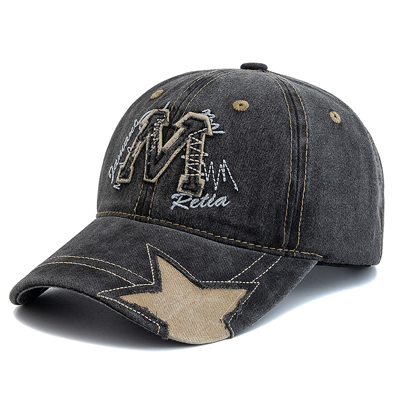 Hot Sale Unisex Retro Baseball - Embroidery Letter M incelemesi ve fiyatı